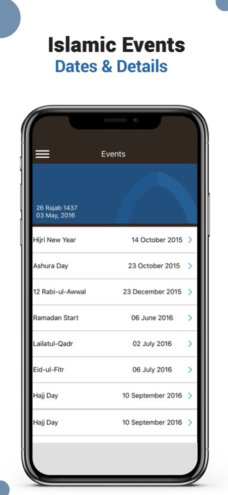 Islamic Calendar & Events 2.8.1 Screenshot