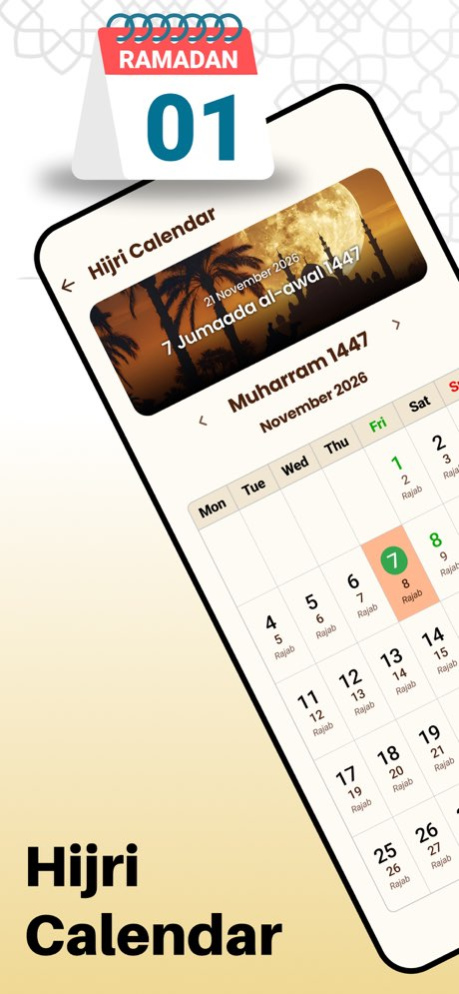 Islamic Hijri Calendar 2026 1.0.3 Screenshot