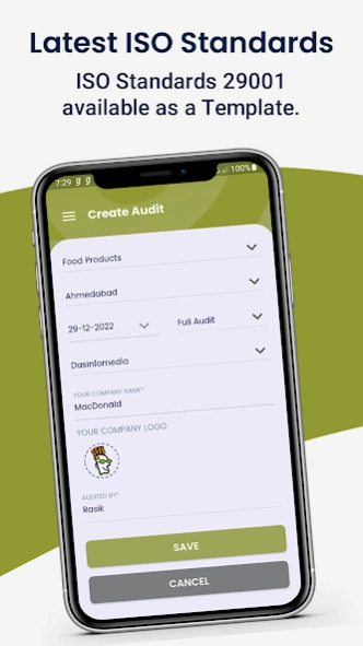 Nifty ISO 29001 Audit  Screenshot