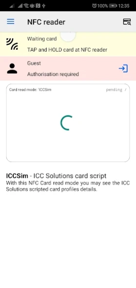iso8583.info NFC reader 1.0 Screenshot