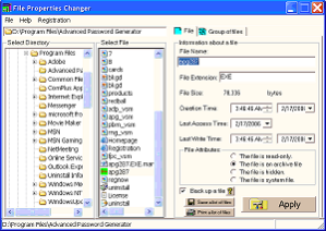 IW File Properties Changer 1.84 Screenshot