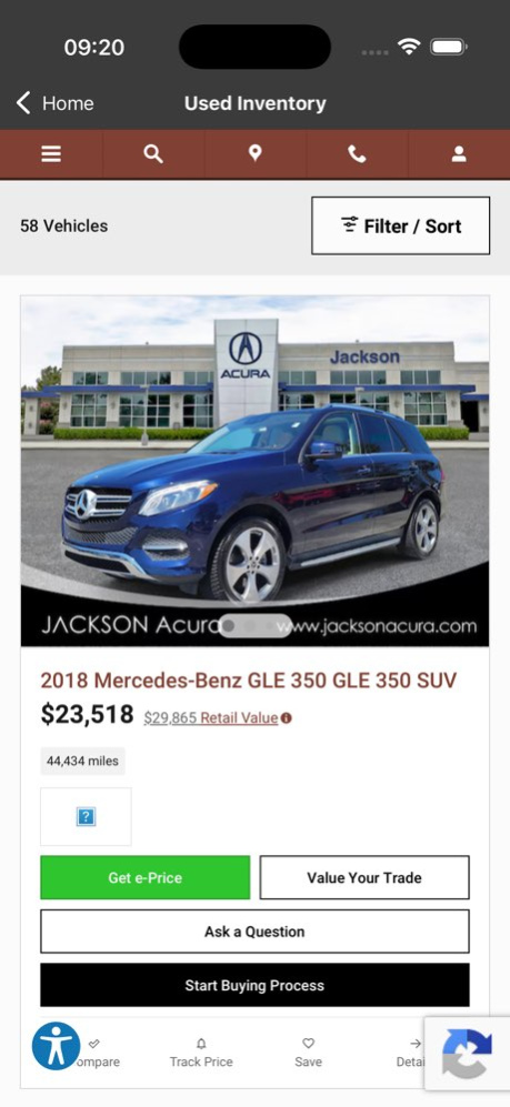 Jackson Acura App 1.8 Screenshot