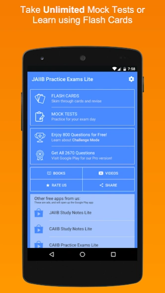 JAIIB Practice Exams Lite 5.3.0 Screenshot