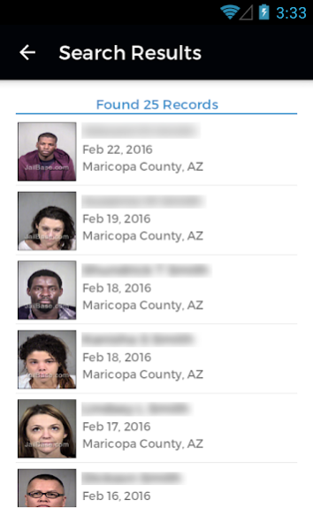 JailBase - Arrests + Mugshots  Screenshot