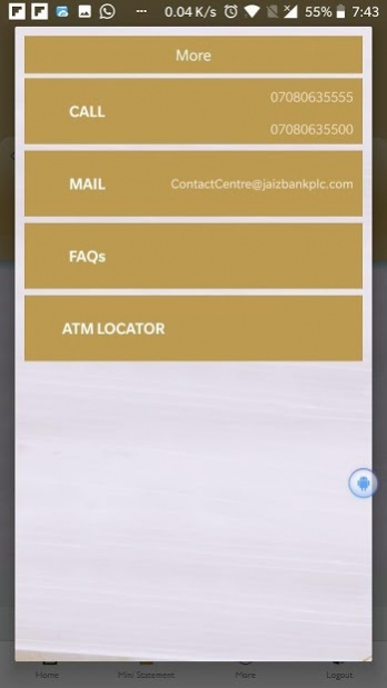 JaizMobile 4.2.5 Screenshot