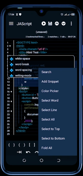 JAScript - HTML CSS JavaScript 2.9 Screenshot