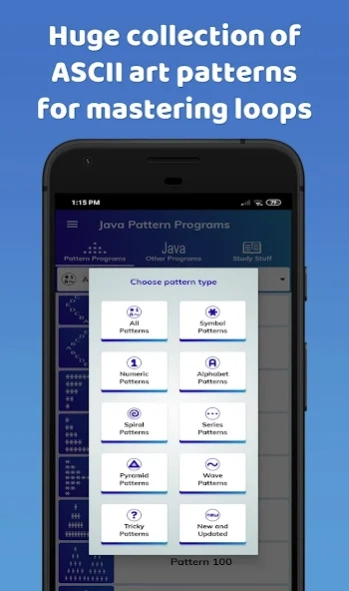 Pattern Programs for Java 11.5 Screenshot