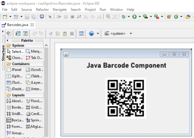 Java QR Code 2D Barcode Generator 2024 Screenshot