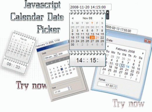 Javascript Calendar Date Picker 1.1 Screenshot