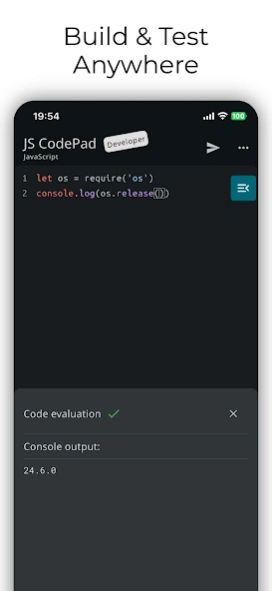 JavaScript Coding Editor & IDE 1.8.18 Screenshot
