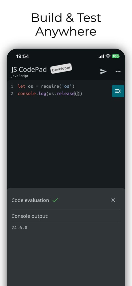 JavaScript Coding Editor & IDE 1.8.18 Screenshot