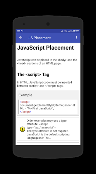 JavaScript Easy 1.7 Screenshot