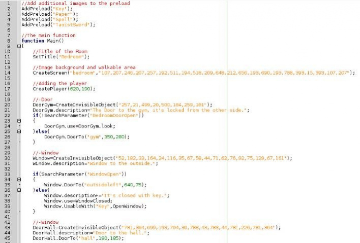 JavaScript Graphic Adventure Maker 3.0 Screenshot