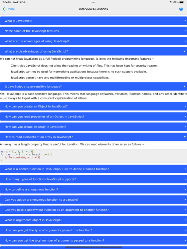 JavaScript Tutorial 1.14 Screenshot