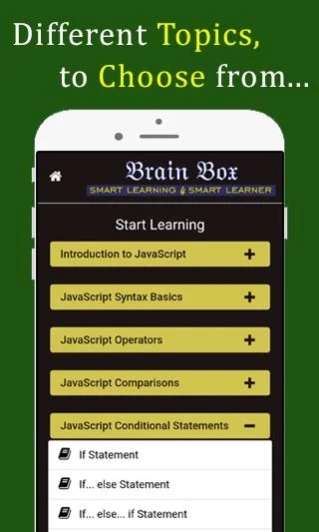 JavaScript Tutorials offline w 1.0.0 Screenshot