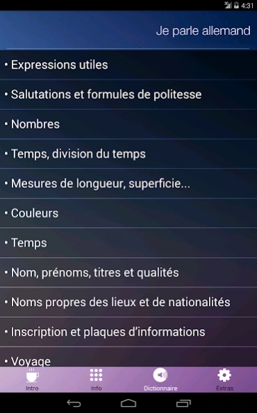 Je Parle Allemand Audio cours 2.1 Screenshot
