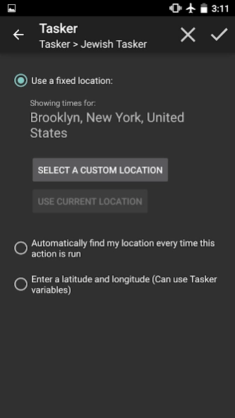 Jewish Tasker Plugin 2.2 Screenshot