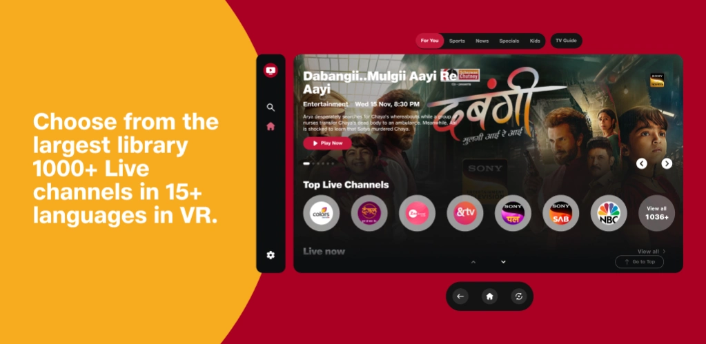 JioTV XR 1.1.11 Screenshot