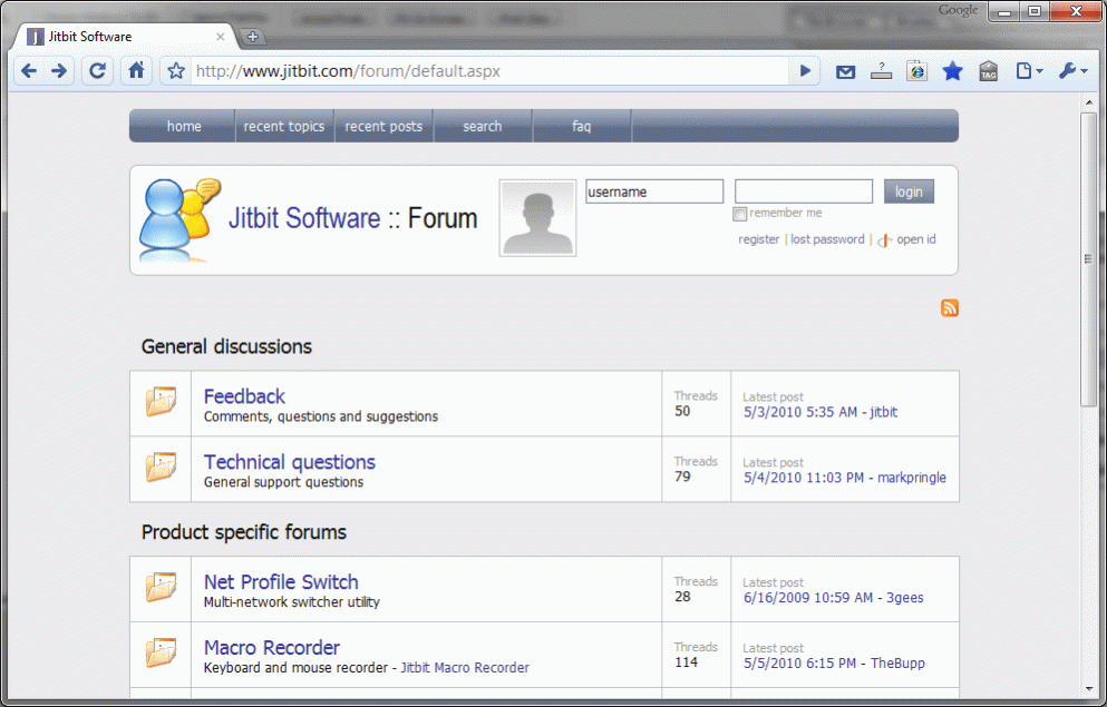Jitbit Forum 7.1.4 Screenshot