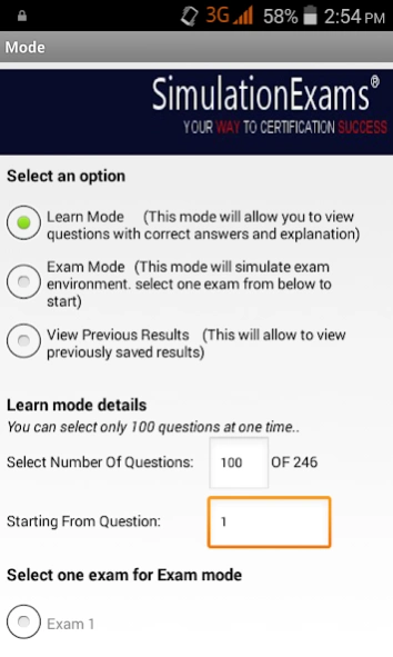 Sim-Ex Exam Sim for JNCIA-Full  Screenshot