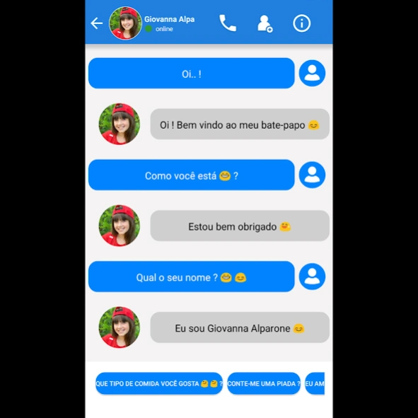 Giovanna Alparone Call Chamada 7.0 Screenshot