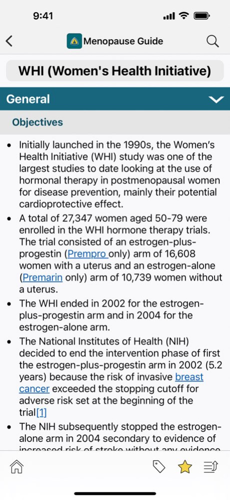 Johns Hopkins Menopause Guide 1.5 Screenshot