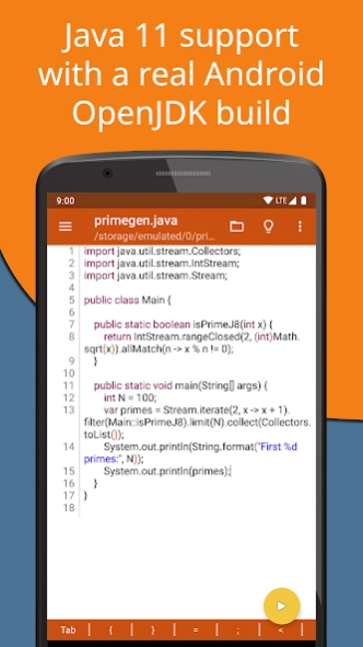 Jvdroid - IDE for Java 2.8 Screenshot
