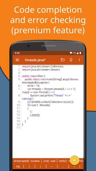 Jvdroid - IDE for Java 2.8 Screenshot