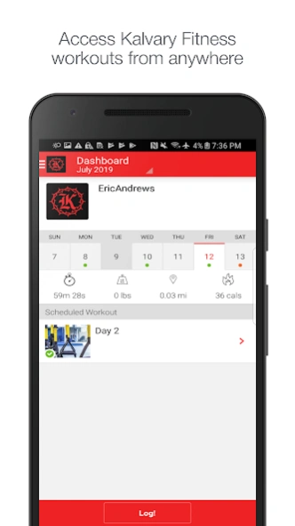 Kalvary Fitness  Screenshot