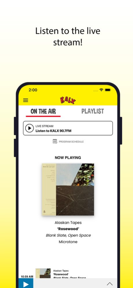 KALX-FM 12.0.11 Screenshot