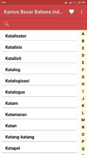 Kamus Bahasa Indonesia  Screenshot