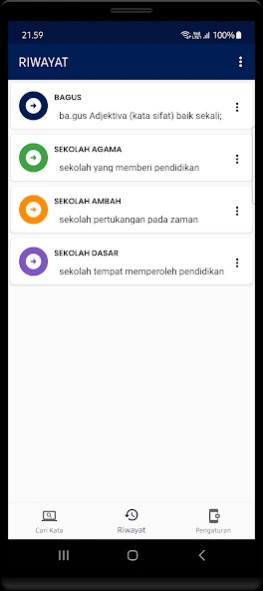 Kamus Kata KBBI  Screenshot