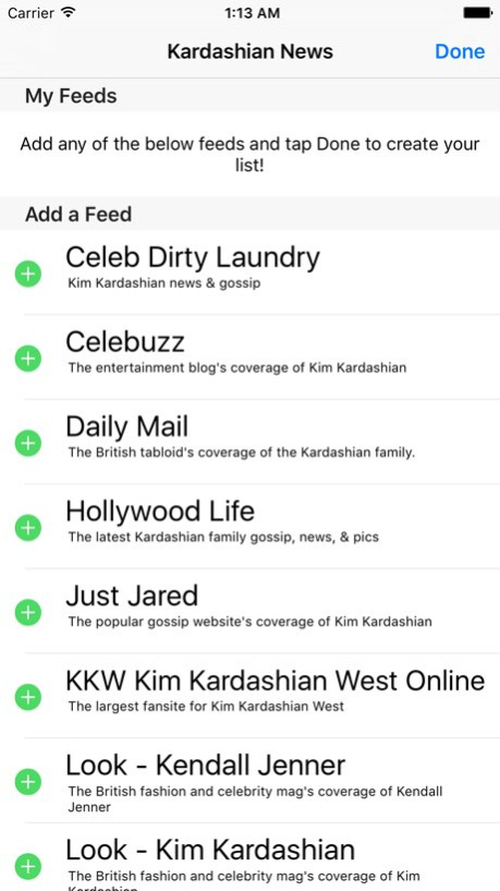 Kardashian News 1.0.1 Screenshot