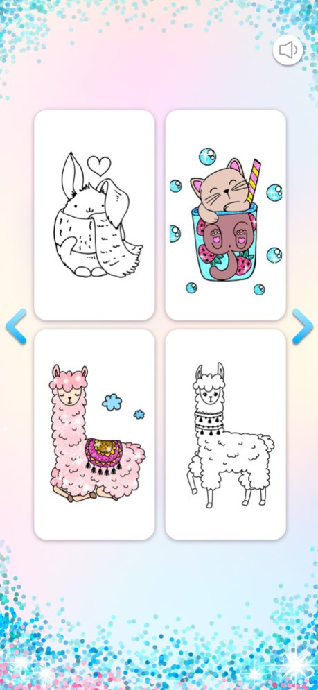 Kawaii Coloring Book Glitter 1.2.3 Screenshot