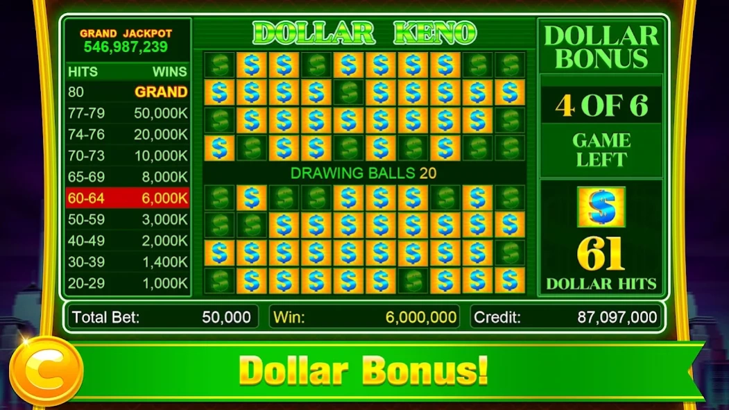 Keno - Cleopatra Keno Games 1.0.8 Screenshot
