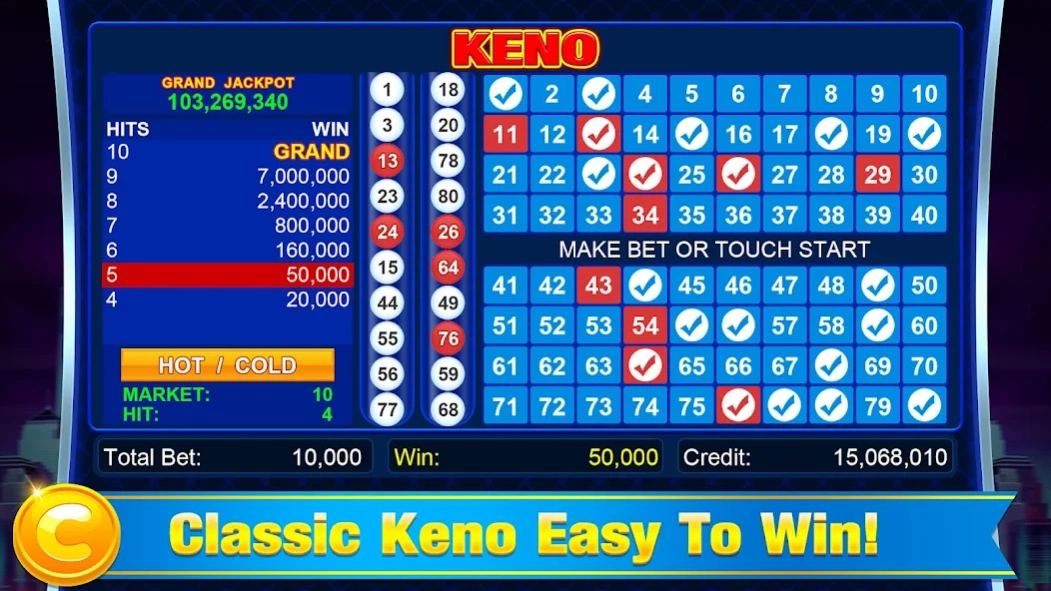 Keno - Cleopatra Keno Games 1.0.8 Screenshot