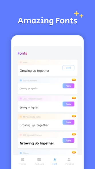 Keyboard Font & Keyboard Theme 3.0 Screenshot