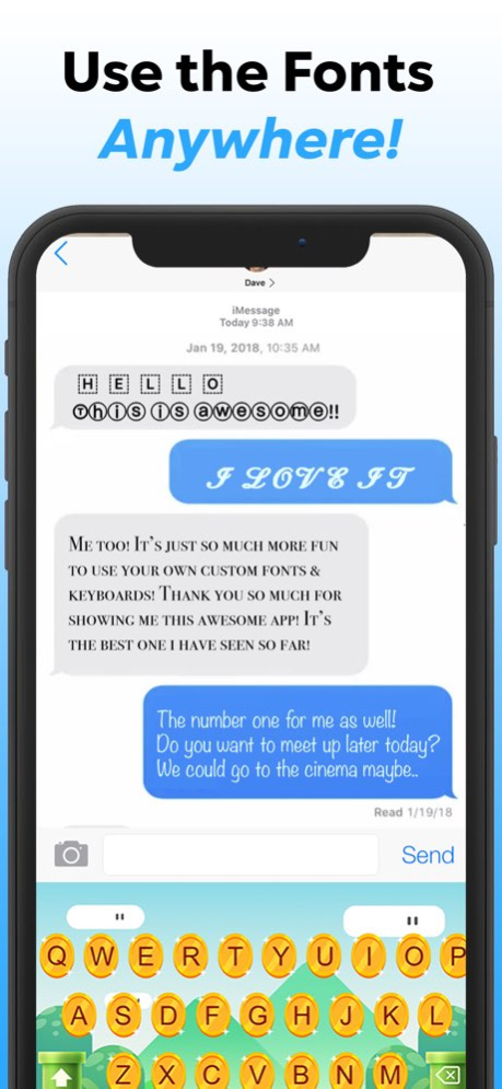 Keyboard Fonts  Screenshot
