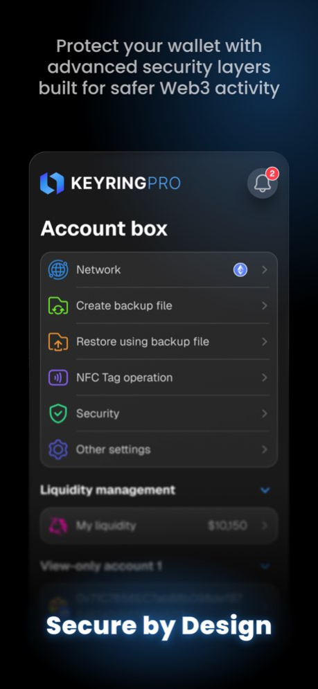 Ethereum Wallet - KEYRING PRO 6.3.0 Screenshot