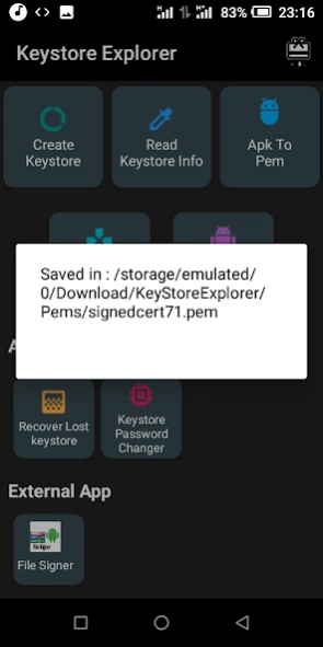 KeyStore Explorer 1.0 Screenshot