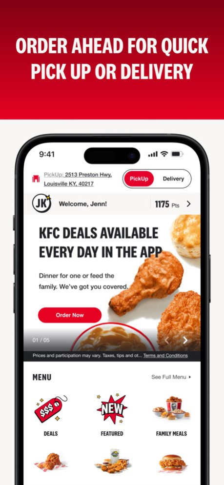 KFC US: Ordering & Delivery 2026.9.0 Screenshot