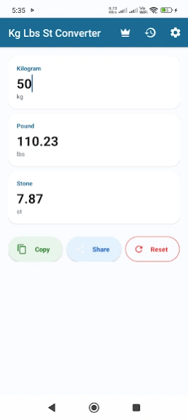 Weight & Unit Converter Pro  Screenshot