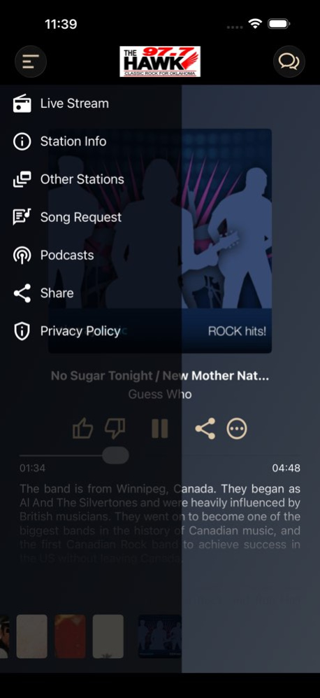 KHRK 97.7 12.1.2 Screenshot