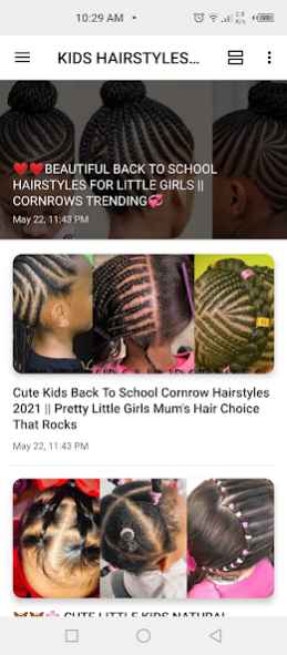 Kids hairstyles for girls 1.0 Screenshot