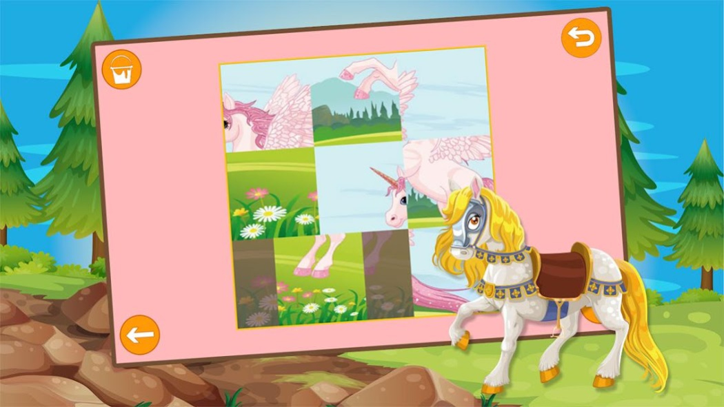 Kids Horses Slide Puzzle 1.12 Screenshot