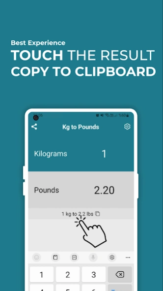 Kg to Lbs - Kilogram to Pound  Screenshot