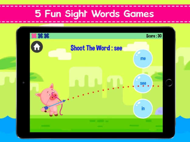 Kindergarten Sight Word Games 2.0 Screenshot