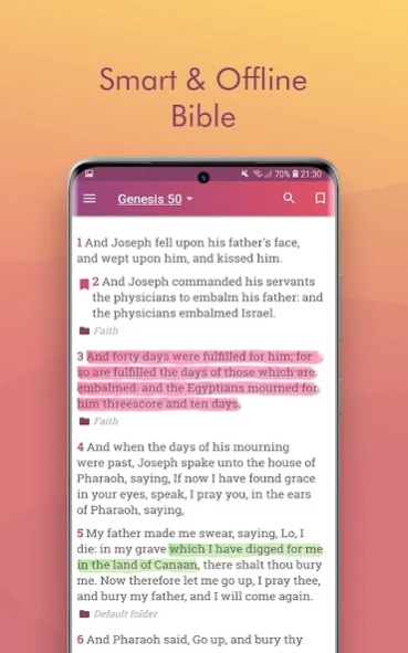 King James Bible KJV app 1.4.1 Screenshot