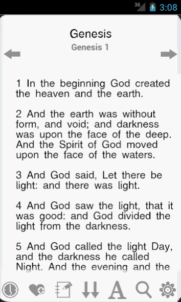 King James Bible ( KJV) 1.1 Screenshot