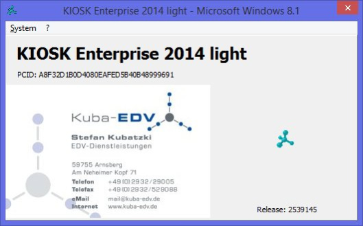 KIOSK Enterprise 2014 light 2014 Screenshot
